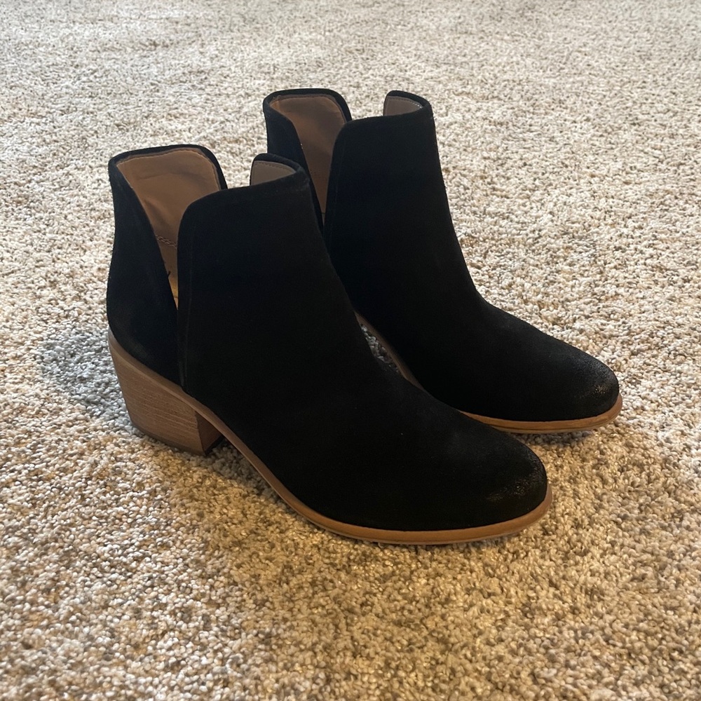 Block Heel Bootie, worn once